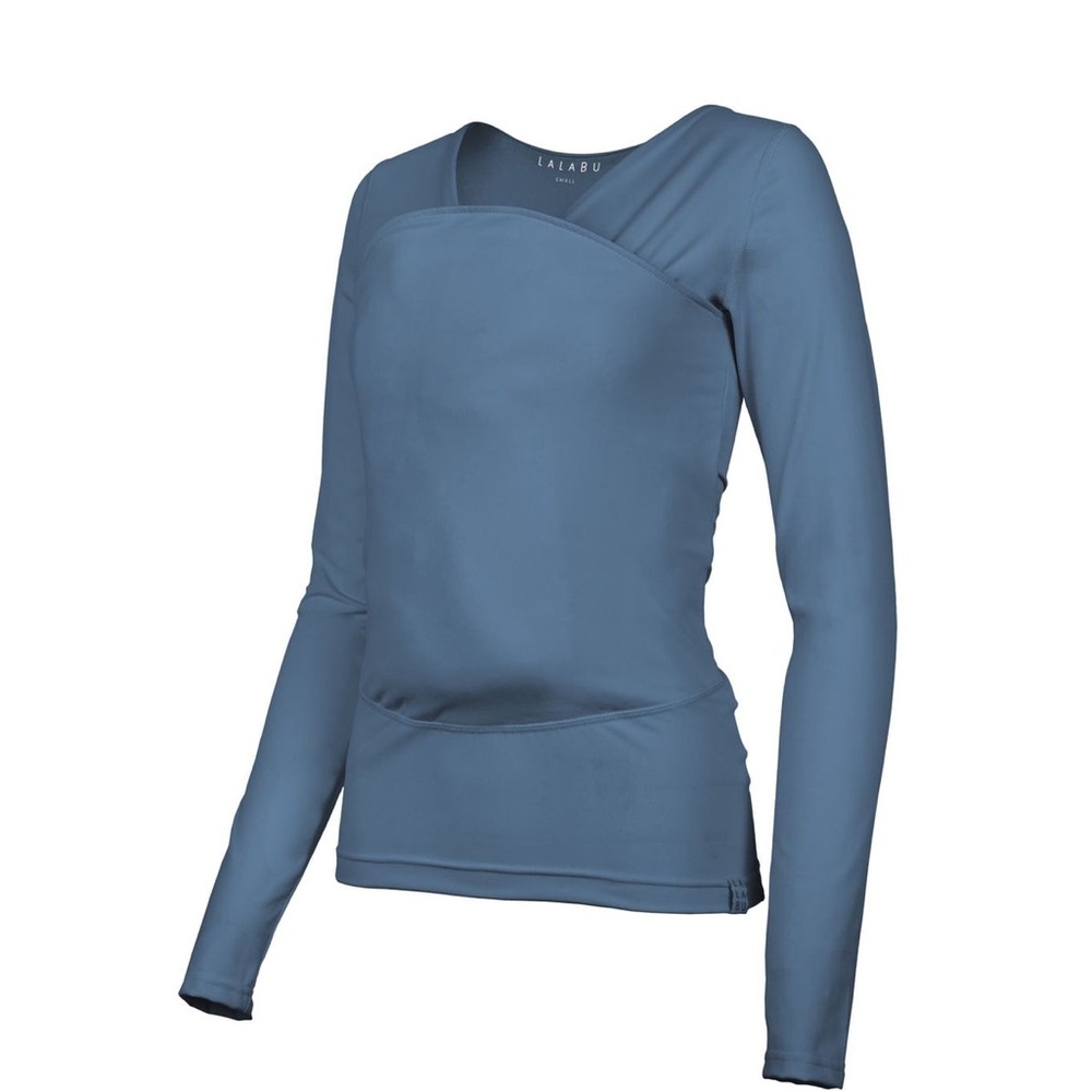 Lalabu Long Sleeve Soothe Shirt, Large Blue